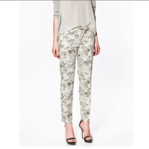 ZARA Floral Pants - Picture 3 of 3